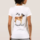 Redding Belgische Malinois T-shirt (Achterkant)