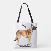 Redding Belgische Malinois Tote Bag (Achterkant)
