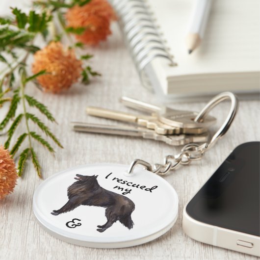 Redding Belgische Sheepdog Sleutelhanger (Voorkant Rechts)