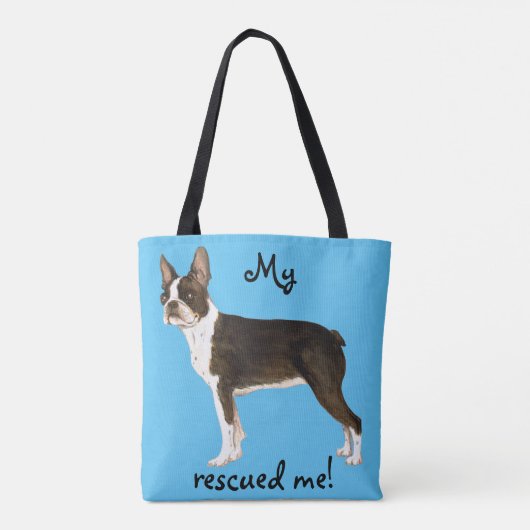 Redding Boston Terrier Canvas tas (Achterkant)