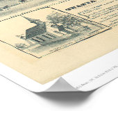 Redding, CA. Panoramische kaart (1393A) Poster (Hoek)