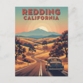 Redding Californië Reizen Briefkaart (Voorkant)