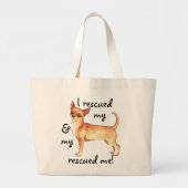 Redding Chihuahua Grote Tote Bag (Voorkant)