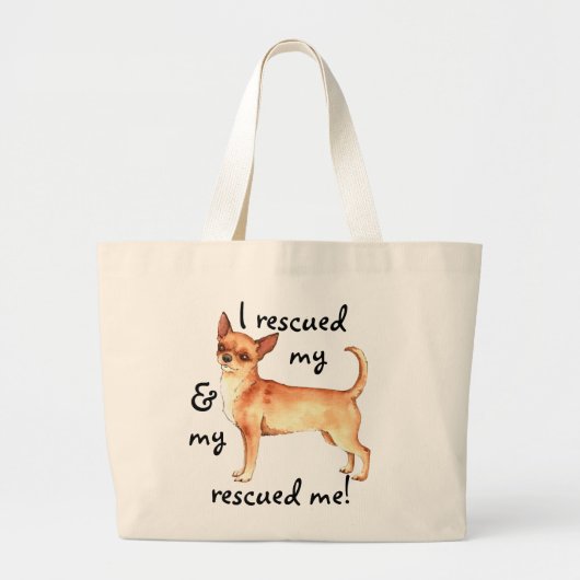 Redding Chihuahua Grote Tote Bag (Voorkant)