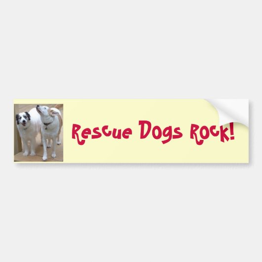 Redding Dogs Rock! Bumpersticker (Voorkant)