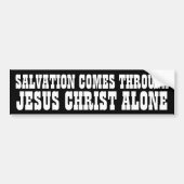 Redding door Jezus Bumpersticker (Voorkant)