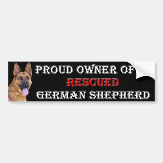 Redding Duitse Bumpersticker Shepherd (Voorkant)