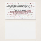 Redding dus hemel 2 visitekaartje (Voorkant /achterkant)