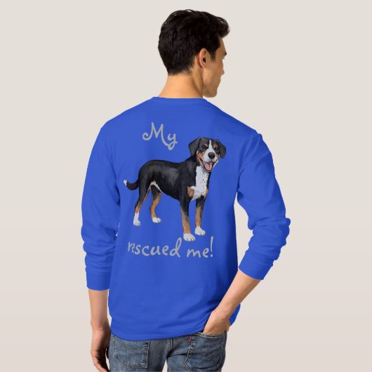 Redding Entlebucher Mountain Dog T-Shirt (Achterkant volledig)