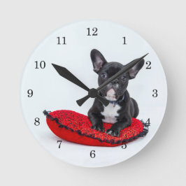 Redding Franse Bulldog Dog  Ronde Klok