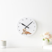 Redding Golden Retriever Puppy en Kitten Ronde Klok (Huis)