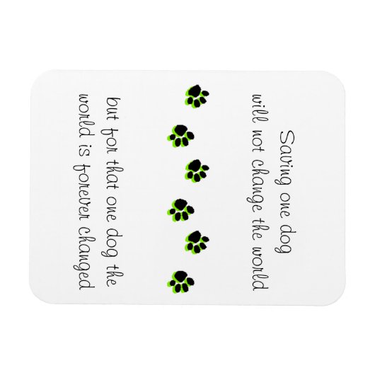 Redding hond magneet, het redden van een leven magneet (Horizontaal)