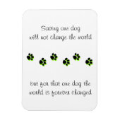 Redding hond magneet, het redden van een leven magneet (Verticaal)