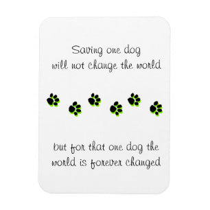 Redding hond magneet, het redden van een leven magneet