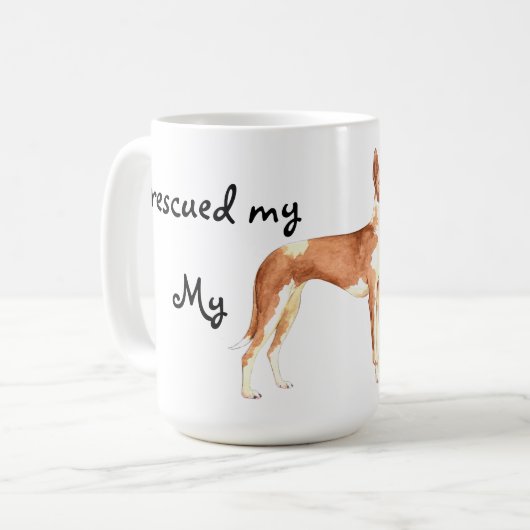 Redding Ibizan Hound Coffee-Mok Koffiemok (Voorkant links)
