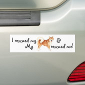 Redding IJslandse Sheepdog Bumpersticker (Op auto)