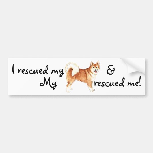 Redding IJslandse Sheepdog Bumpersticker (Voorkant)