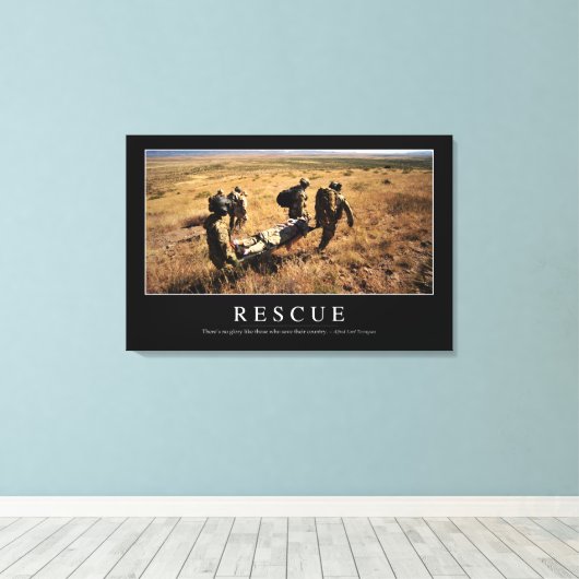 Redding: Inspirerend Citaat 1 Canvas Afdruk (Insitu (Houten vloer))