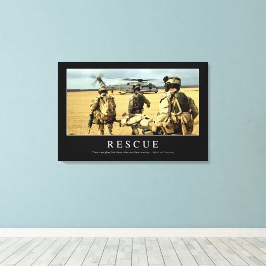 Redding: Inspirerend Citaat 2 Canvas Afdruk (Insitu (Houten vloer))