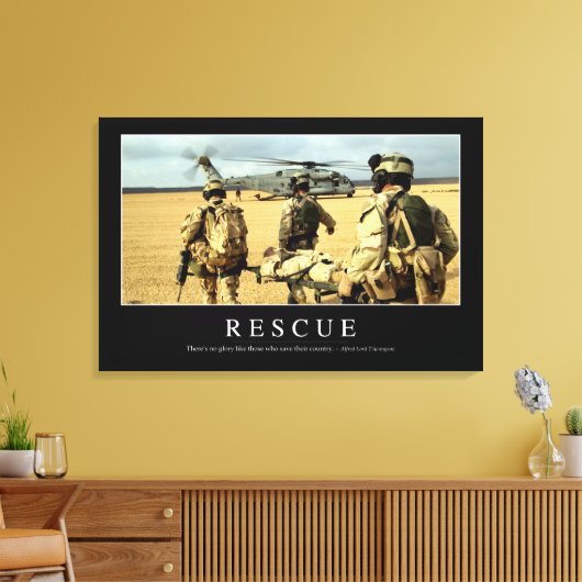 Redding: Inspirerend Citaat 2 Canvas Afdruk (Insitu (Woonkamer))