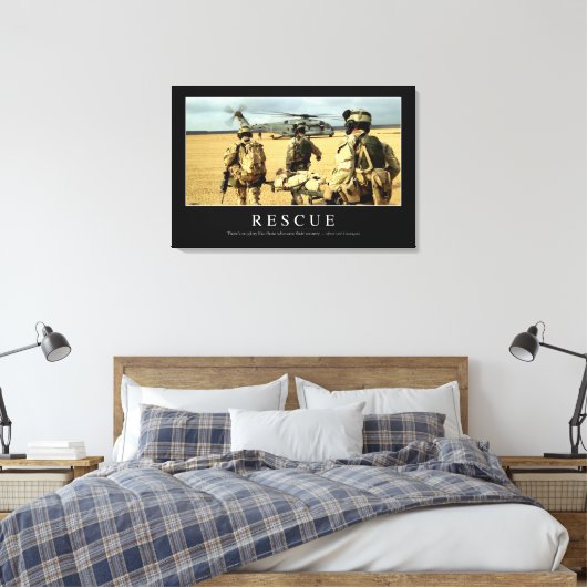 Redding: Inspirerend Citaat 2 Canvas Afdruk (Insitu (Slaapkamer))