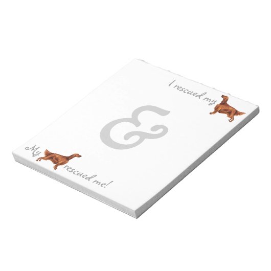 Redding Irish Setter Notitieblok (Linkerzijde)