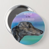 Redding is de beste pauze ronde button 4,0 cm (Voorkant /achterkant)