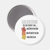 Redding is eenvoudig als ABC Magneet (Voorkant / Achterkant)