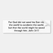 Redding is geen veroordeling! bumpersticker (Voorkant)