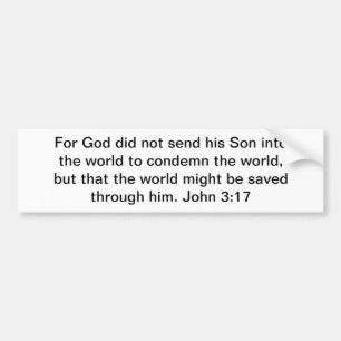 Redding is geen veroordeling! bumpersticker