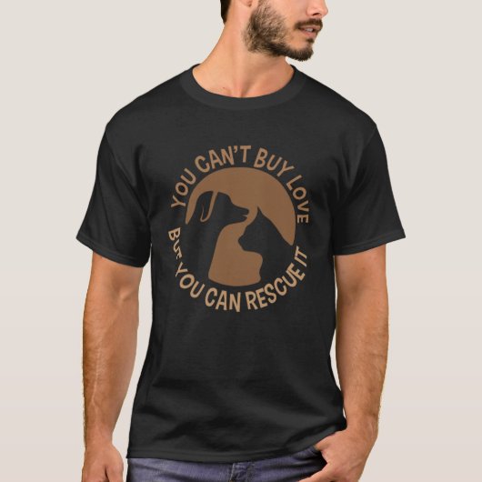 Redding is liefde Ik Hond kat te adopteren T-shirt (Voorkant)