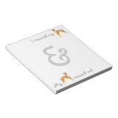 Redding Italiaanse Greyhound Notitieblok (Schuin)