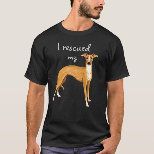 Redding Italiaanse Greyhound T-shirt (Voorkant)