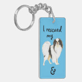 Redding Japanse Chin Sleutelhanger (Voorkant Links)