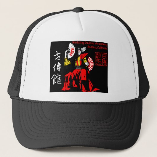 Redding JuJitsu Academy 2001 Shirt Trucker Pet (Voorkant)