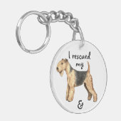 Redding Lakeland Terrier Sleutelhanger (Voorkant Links)