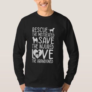 Redding mishandeld Bewaar Gewonde Liefde Verlaten  T-shirt