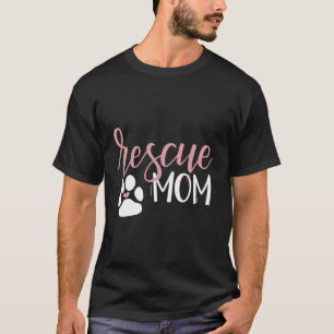 Redding moeder met hond poot en hart t-shirt