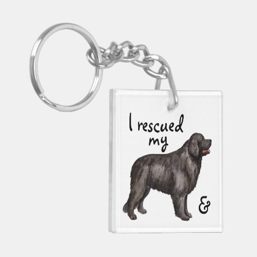 Redding Newfoundland Sleutelhanger (Voorkant Links)