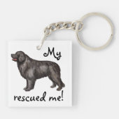 Redding Newfoundland Sleutelhanger (Achterkant)