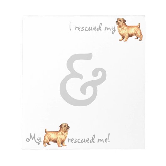 Redding Norfolk Terrier Notitieblok (Voorkant)