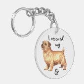 Redding Norfolk Terrier Sleutelhanger (Voorkant Links)