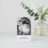 redding of onderdak van dieren visitekaartje (Staand voorkant)