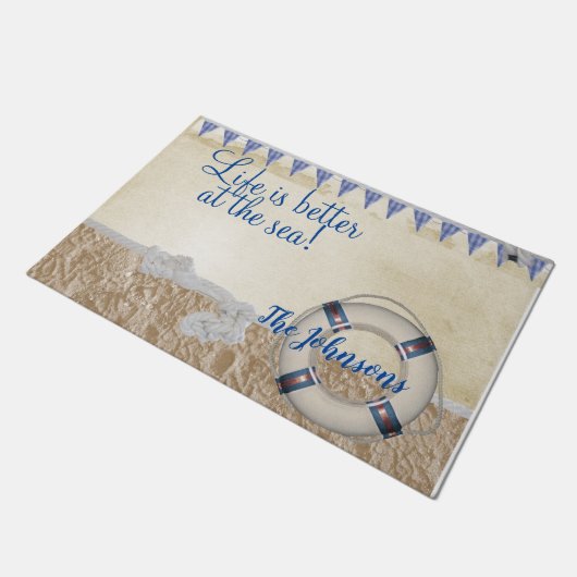 Redding op zand deurmat (Schuin)