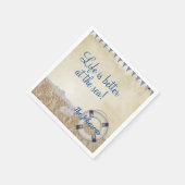 Redding op zand servet (Hoek)