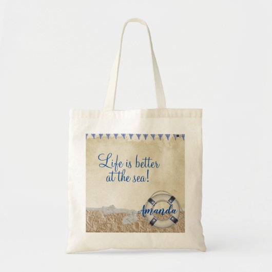 Redding op zand tote bag (Voorkant)