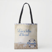 Redding op zand tote bag (Voorkant)