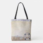 Redding op zand tote bag (Achterkant)