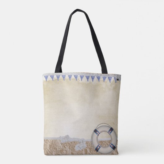 Redding op zand tote bag (Achterkant)