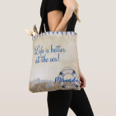 Redding op zand tote bag (Dichtbij)